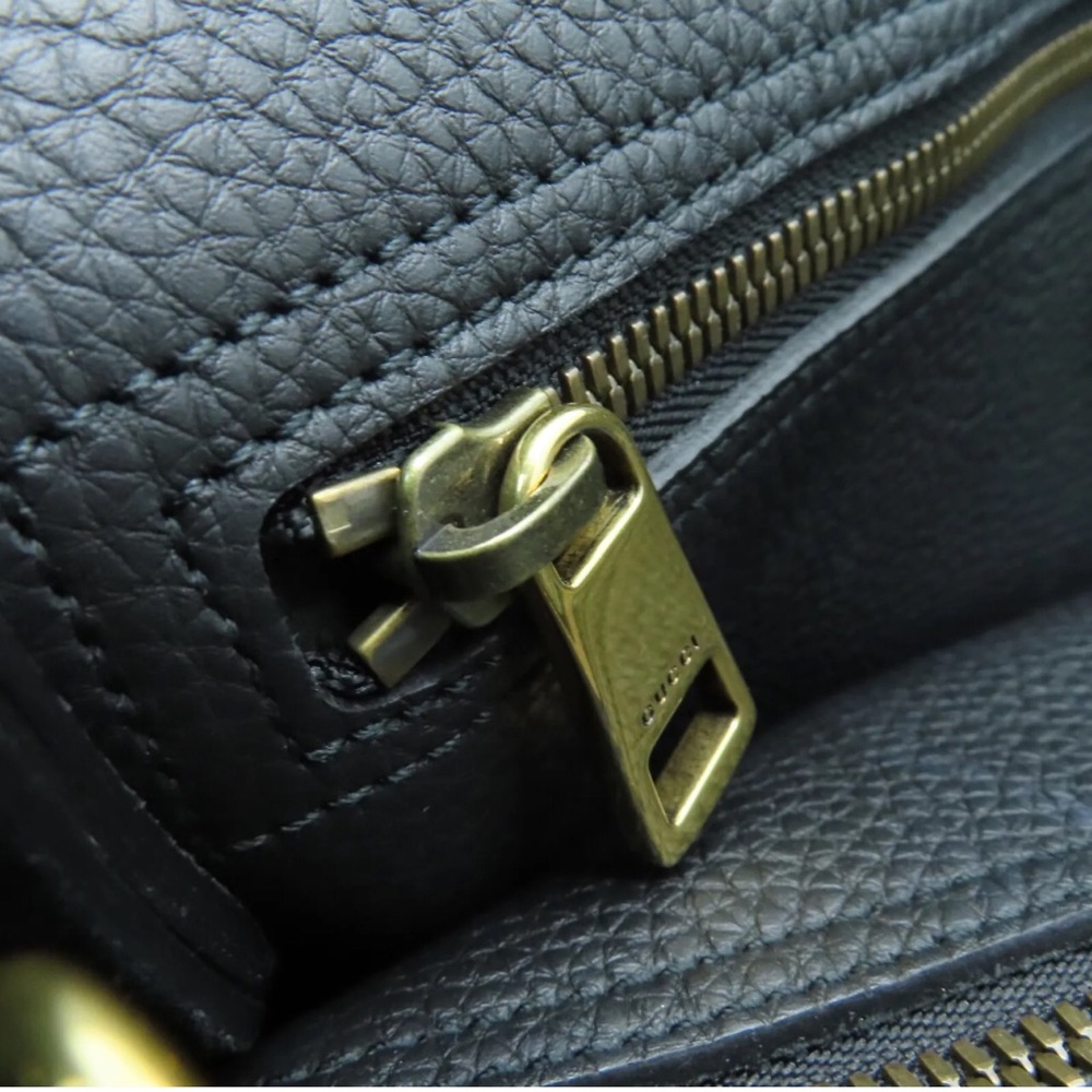 💎✨ LIKE NEW✨💎 3way business Gucci elegant tote crossbody LEATHER grainy - Picture 12 of 13